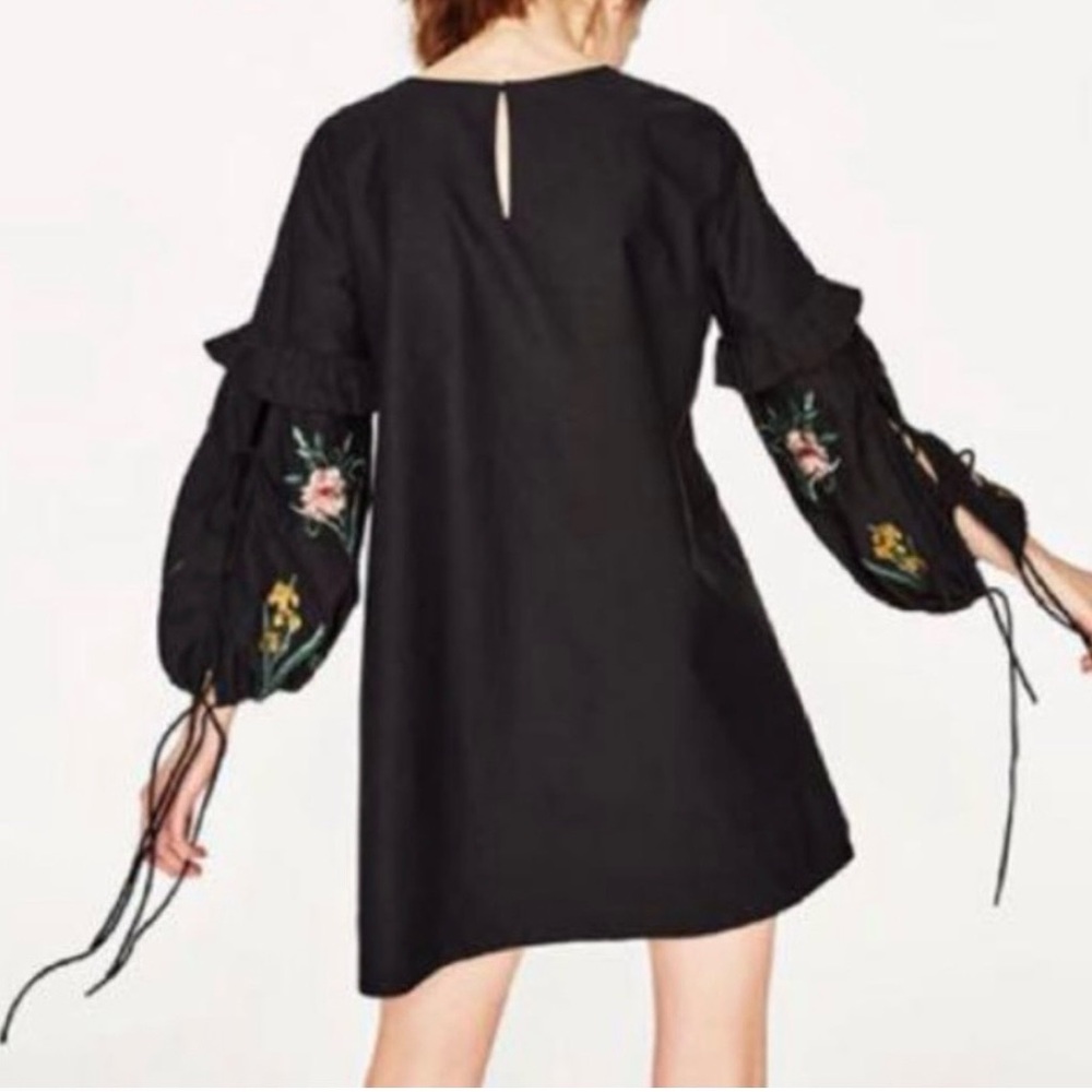 Zara Trafulac Embroidered Shift Dress - Picture 9 of 12